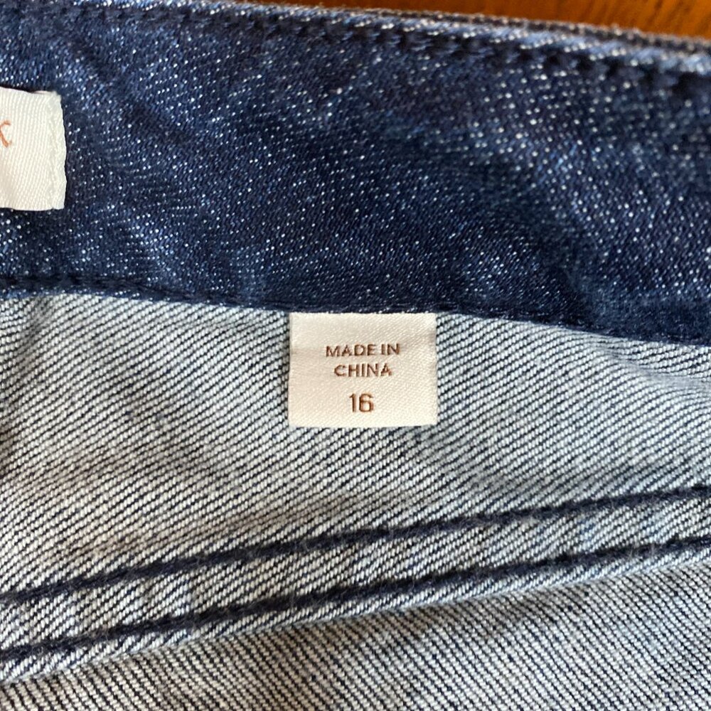 Coldwater Creek Natural Fit Capri 16 Cotton Blend Blue Jeans - Picture 4 of 6